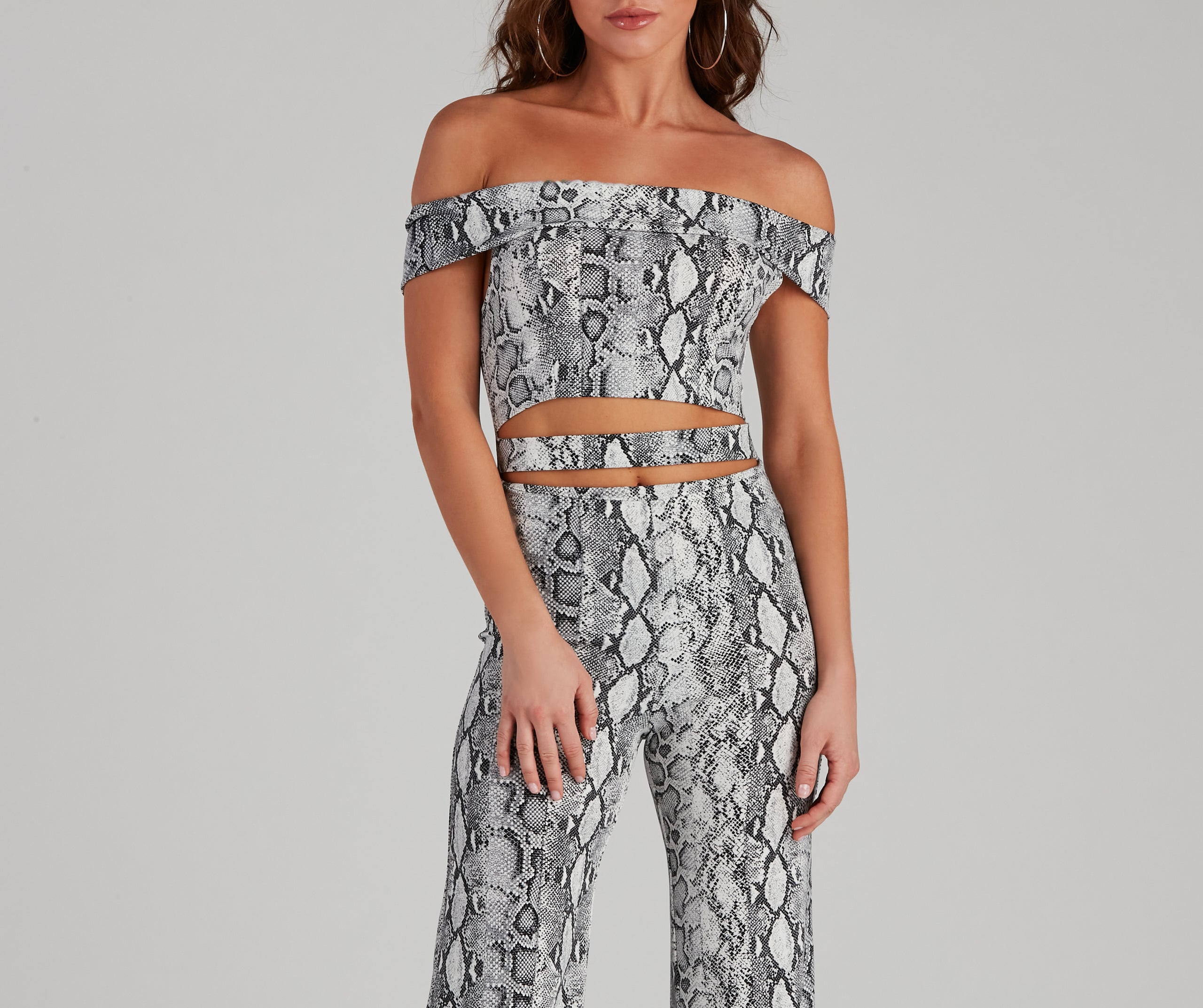 Major Impression Cutout Snake Jumpsuit