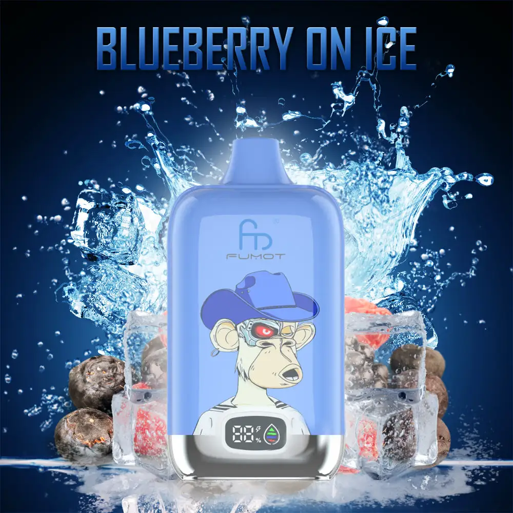 Fumot Tornado Digital Box 12000 Puffs - Blueberry on Ice