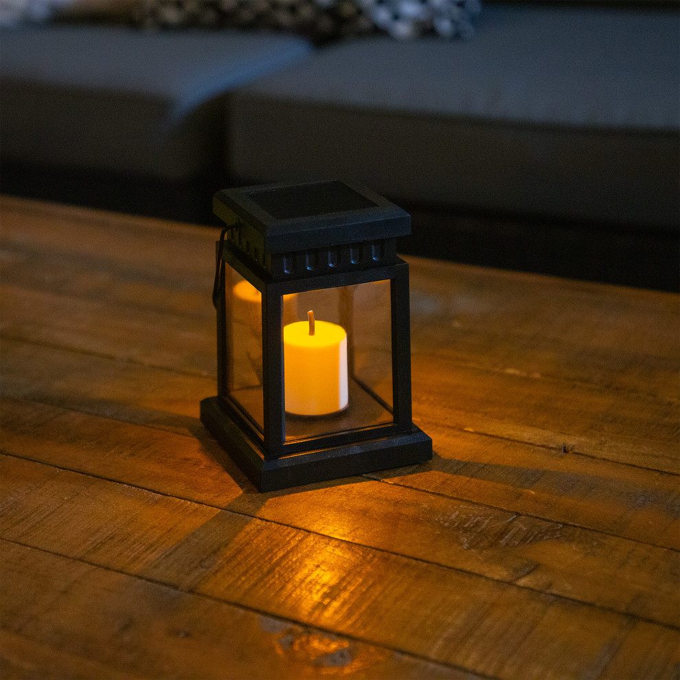 19 quotTall Outdoor Solar Powered Hanging or Stake Lanterns  Set of 6   Traditional   Path Lights   by Alpine Corporation  Houzz