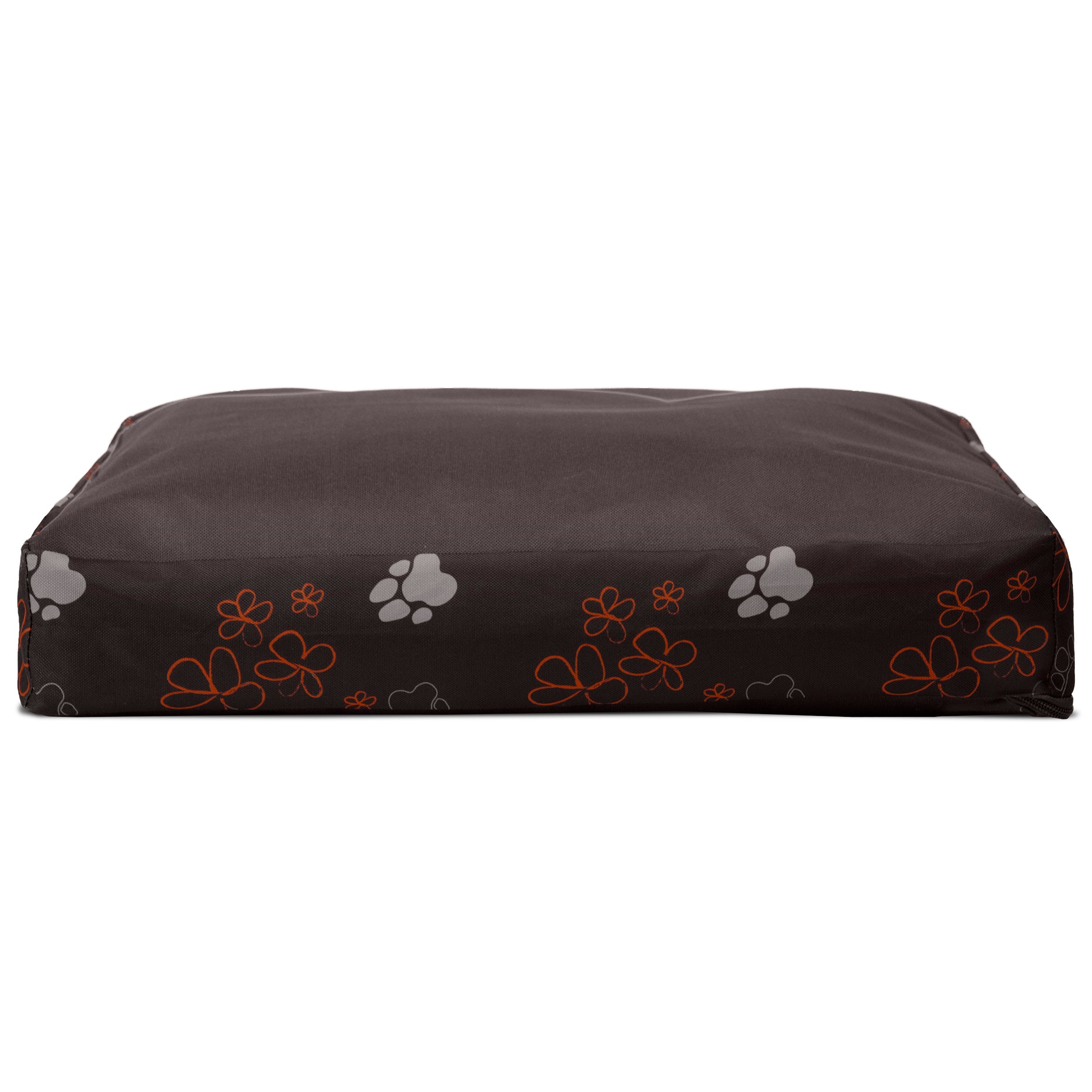 FurHaven Pet Dog Bed | Deluxe Indoor/Outdoor Garden Pillow Pet Bed for Dogs and Cats， Bark Brown， Small