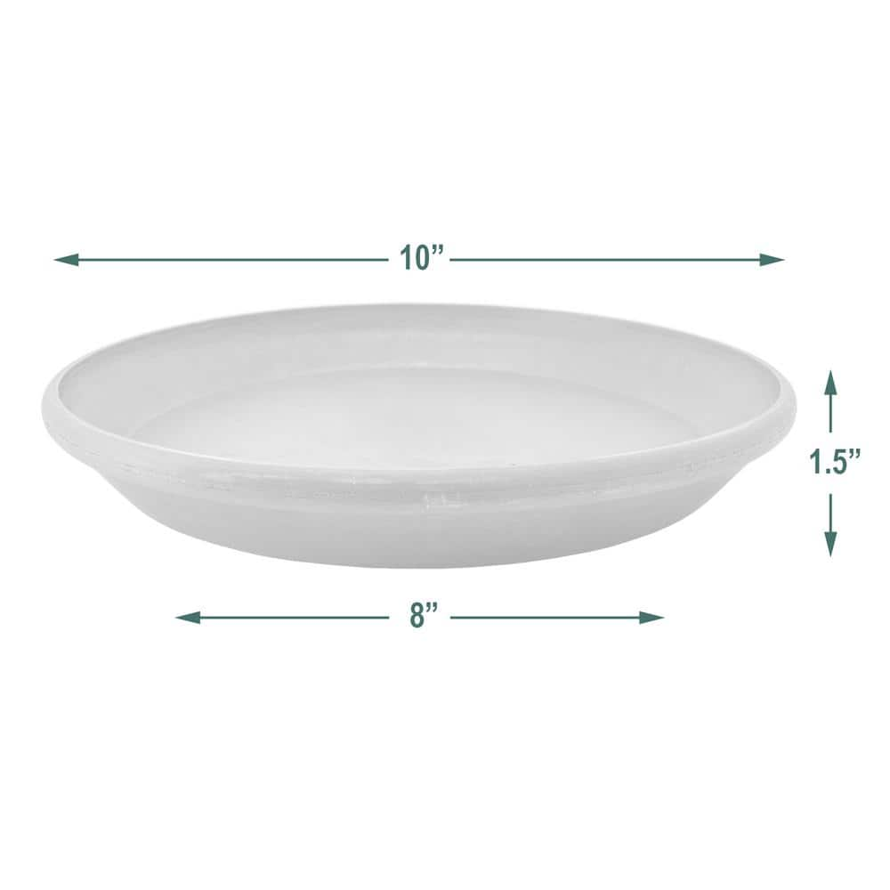 Arcadia Garden Products Single Slip 10 in. Dia Terra Cotta Marble PSW Saucer AP25TCM