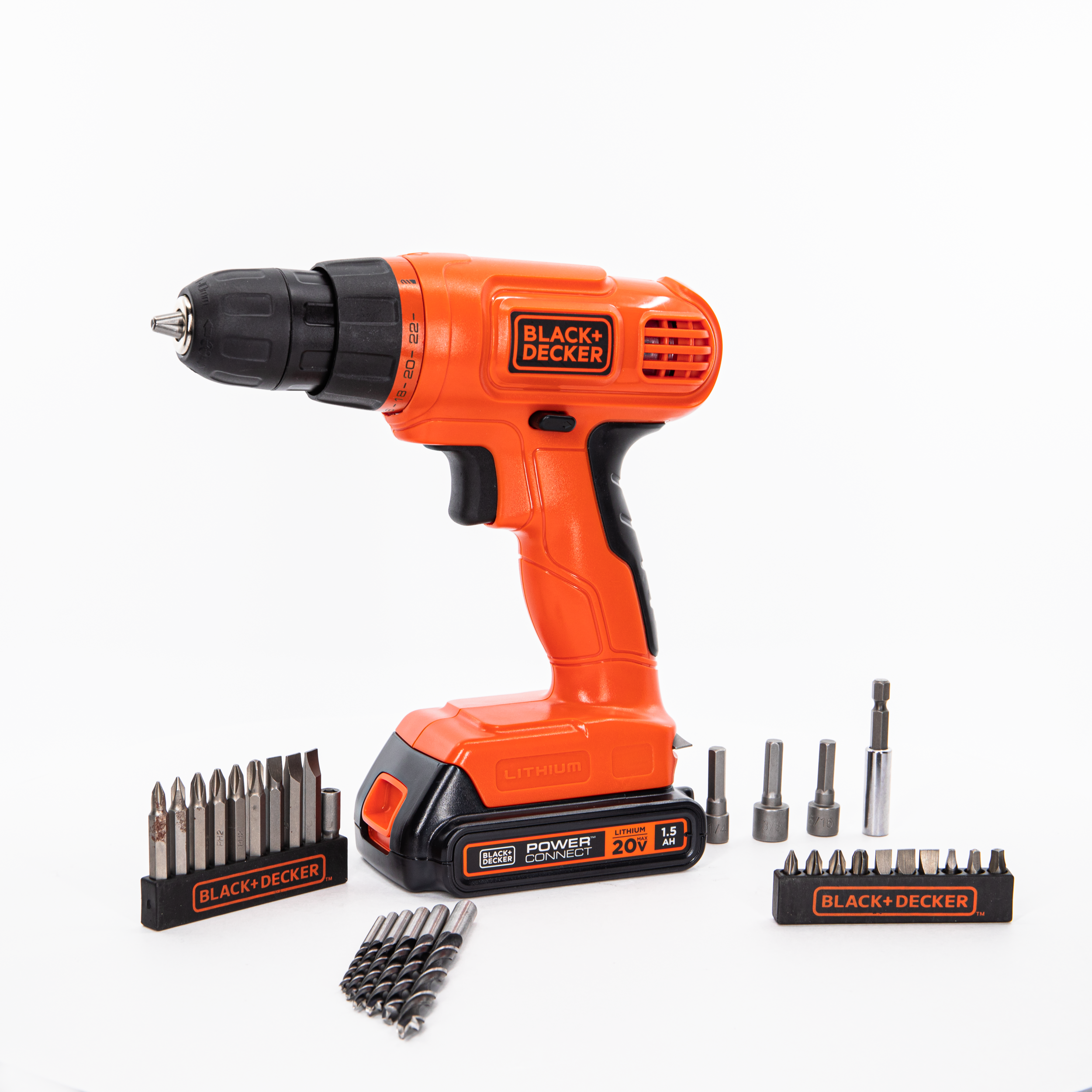 20V MAX* POWERCONNECT™ Cordless Drill/Driver + 30 Pc. Kit