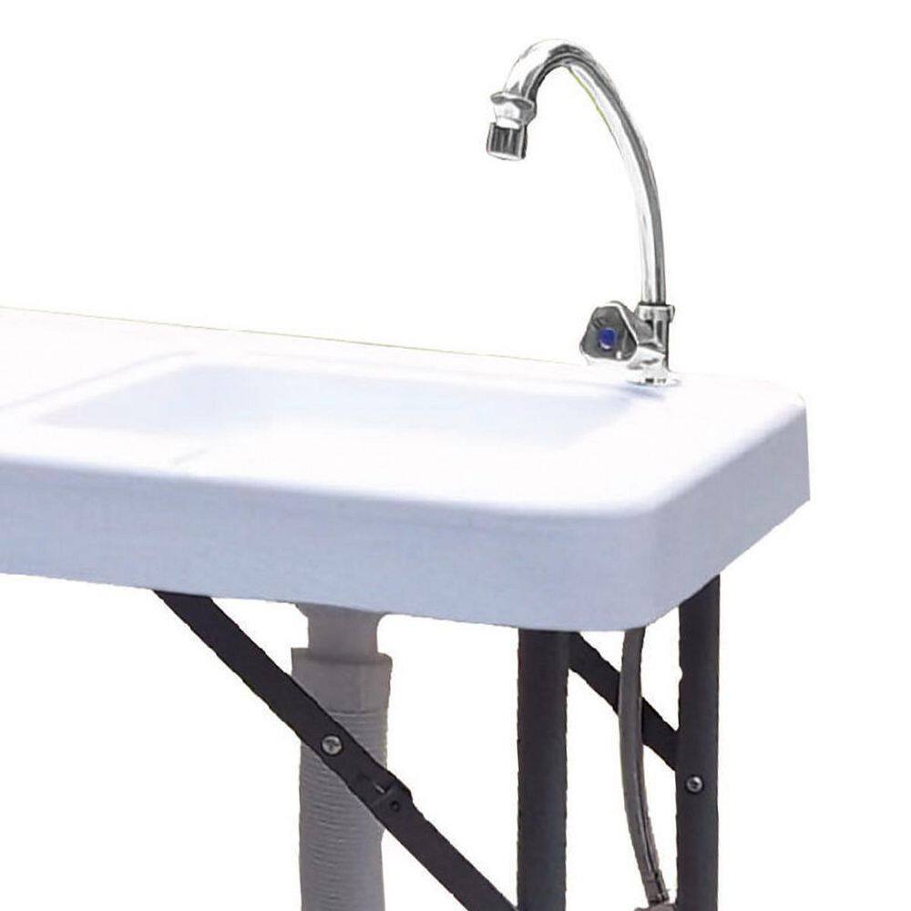 Amucolo Plastic and Steel Outdoor Fish and Game Cutting Cleaning Picnic Table with Sink and Faucet YeaD-CYD0-T9UY