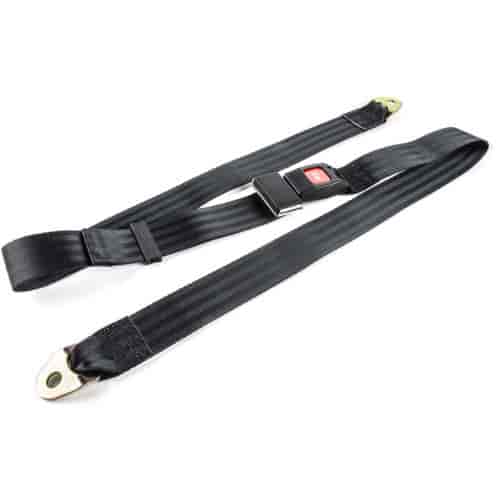 JEGS 70070 2-Point Non-Retractable Seat Belt Length: 74 in. Belt Width 1 7/8 in.