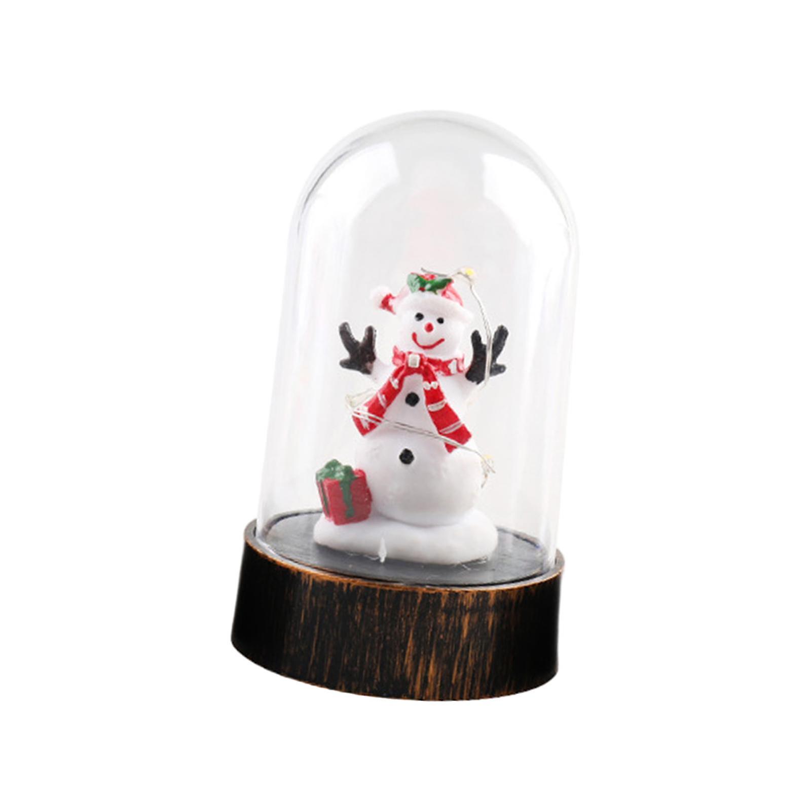 Christmas Dome With Led Night Light Desk Lamp For Christmas Living Room Snowman