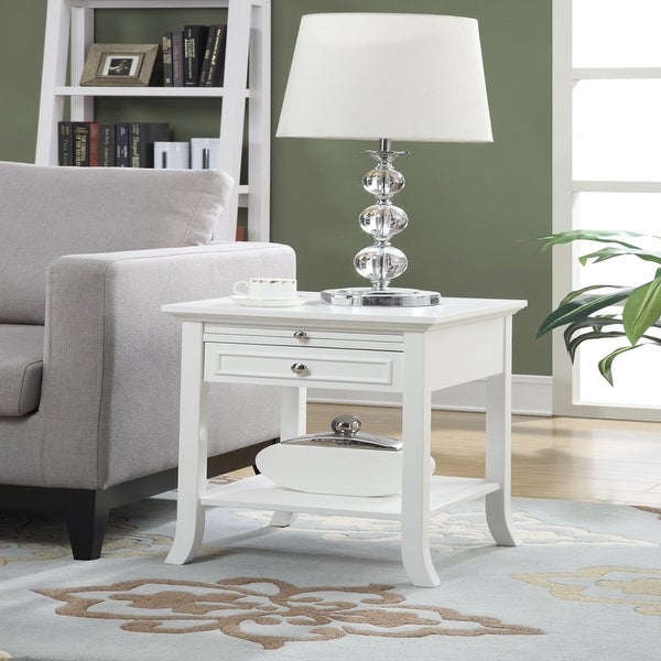 American Heritage Logan End Table with Drawer and Slide