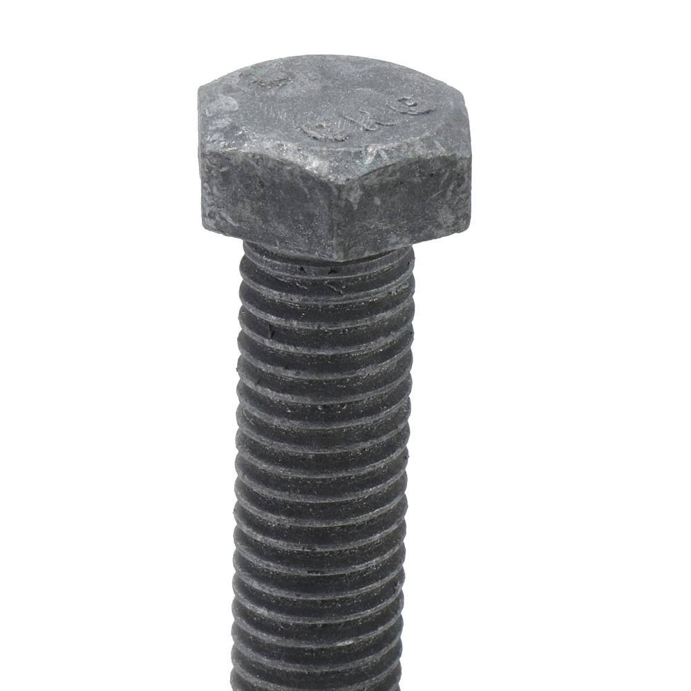 Everbilt 12 in.-13 in. x 6 in. Galvanized Hex Bolt (15-Pack) 805730