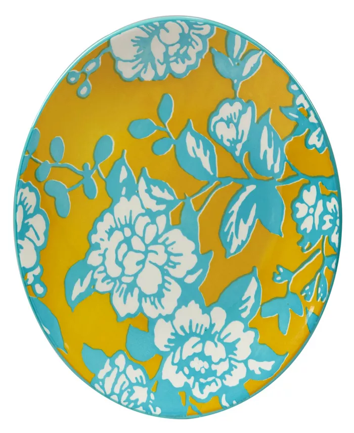 Certified International Damask Floral Set of 6 Salad Plate