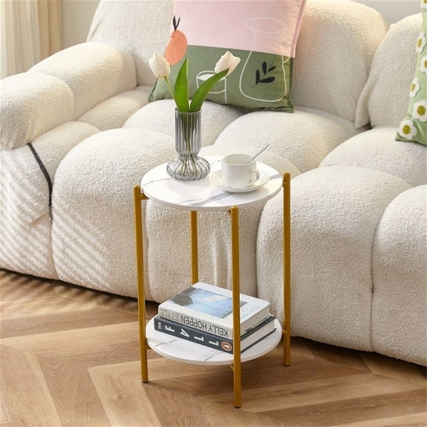 Bedroom Living Room Office Sofa 2 Layer Small End Table