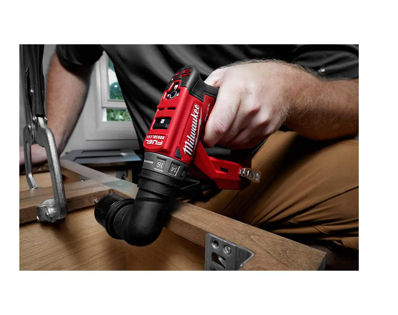 Milwaukee 2505-22-2415-20 M12 FUEL 12-Volt Lithium-Ion Brushless Cordless 4-in-1 Interchangeable 3/8 in. Drill Driver Kit with Right Angle Drill