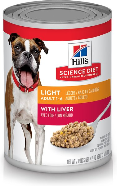 Hill's Science Diet Adult Light with Liver Canned Dog Food