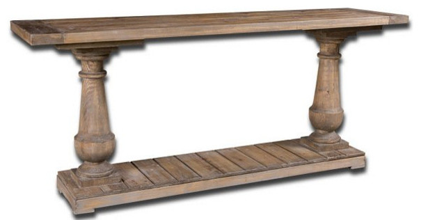 quotSpring Creek quotSolid Pine Console Table   French Country   Console Tables   by My Swanky Home  Houzz