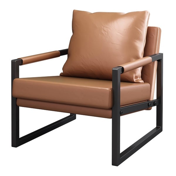 Accent Arm Chair with Metal Frame for Living Room