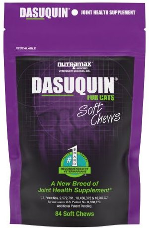 Nutramax Dasuquin Hip and Joint Soft Chews Joint Health Supplement for Cats， 84 count