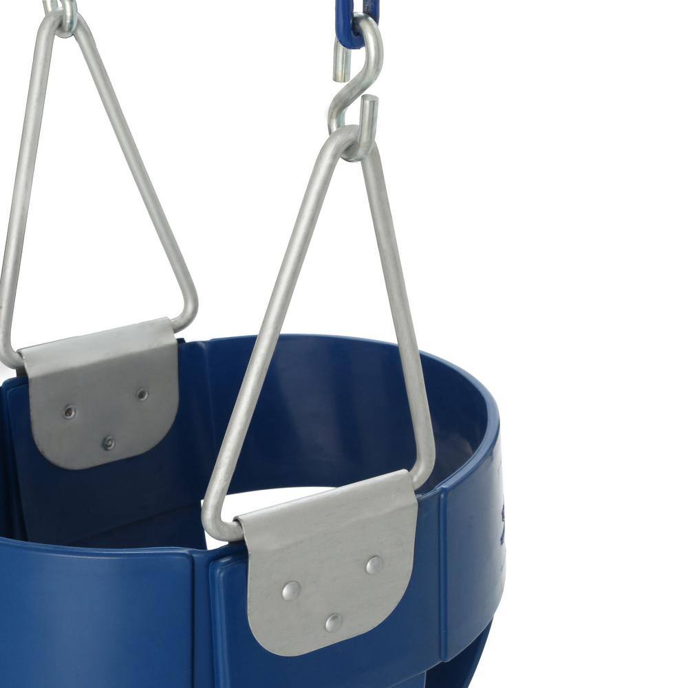 Gorilla Playsets Blue Commercial Full-Bucket Swing Assembly 29-6601-02-02