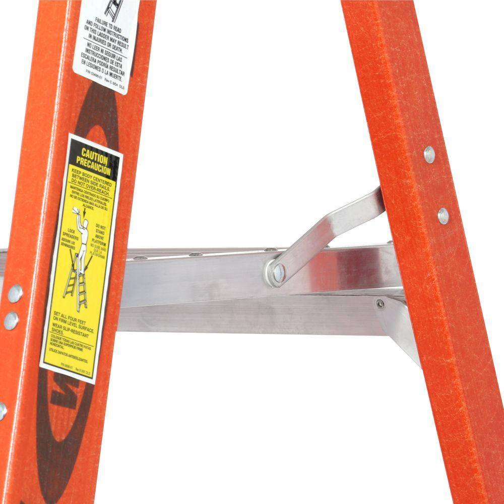 Werner 4 ft. Fiberglass Platform Step Ladder with 375 lb. Load Capacity Type IAA Duty Rating P7404