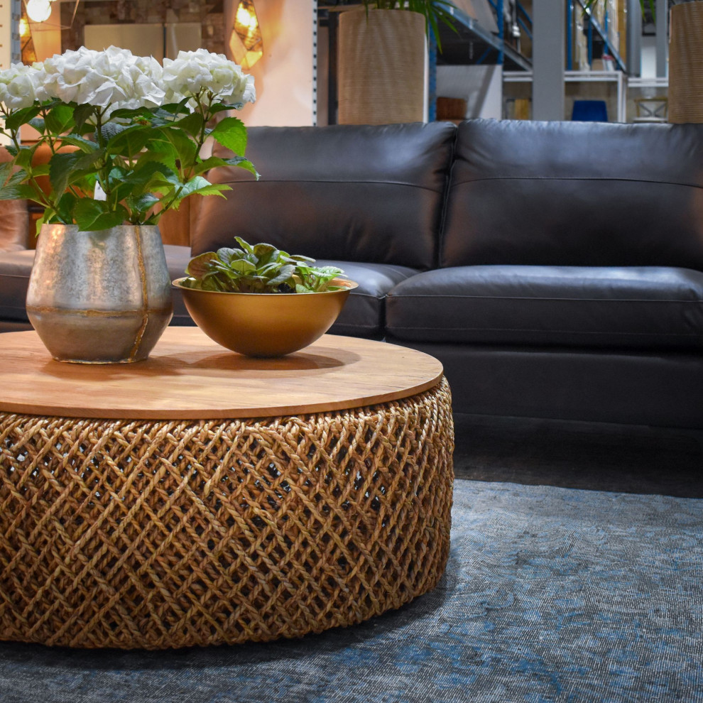 D Bodhi Knut Coffee Table  Brown   Beach Style   Coffee Tables   by LH Imports  Houzz