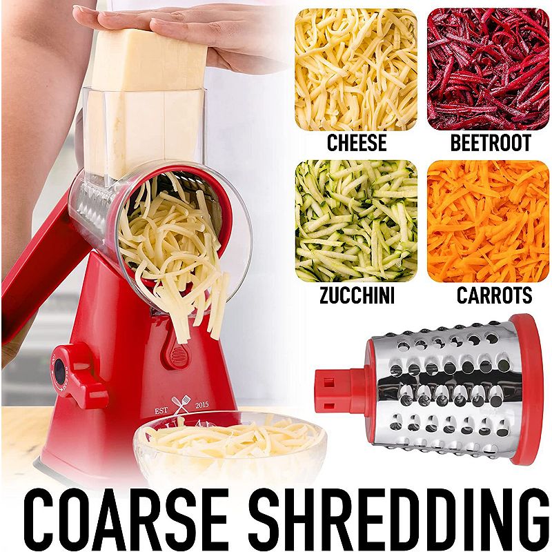 Manual Rotary Cheese Grater with Handle