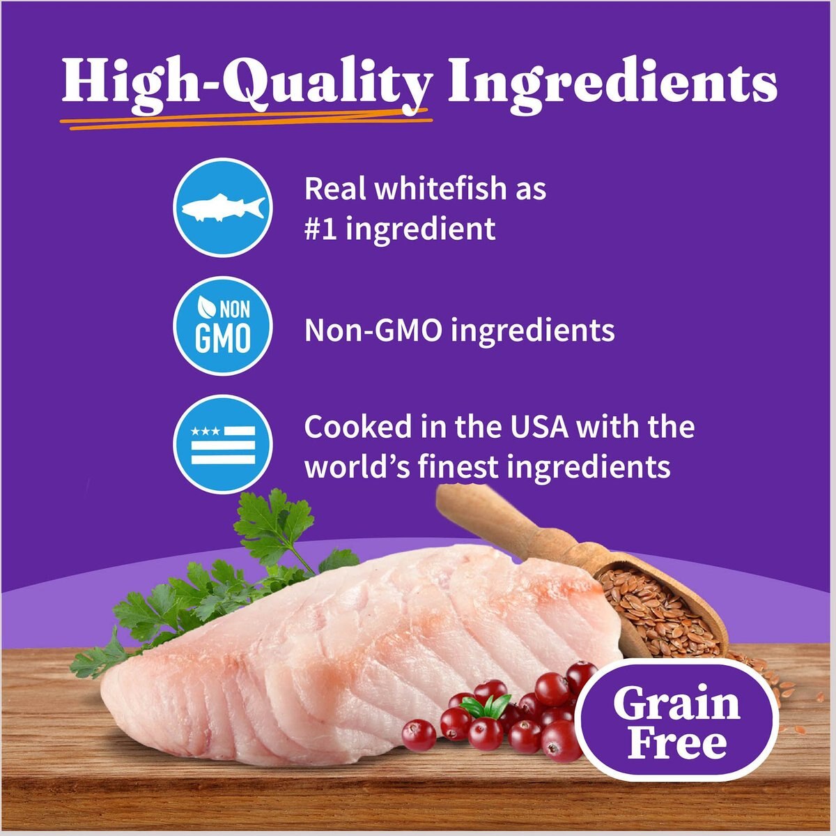 Halo Whitefish Recipe with Real Whole Whitefish Pate Grain-Free Wet Kitten Food， 3-oz， case of 12