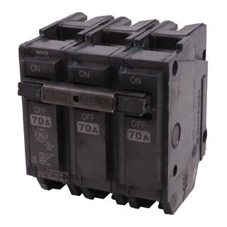 GE Q-Line 70 Amp 3 in. Triple-Pole Circuit Breaker THQL32070