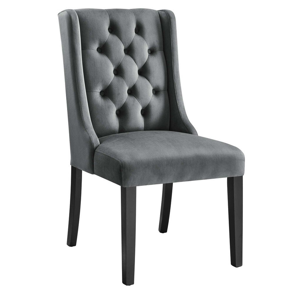 Baronet Performance Velvet Dining Chairs   Set of 2