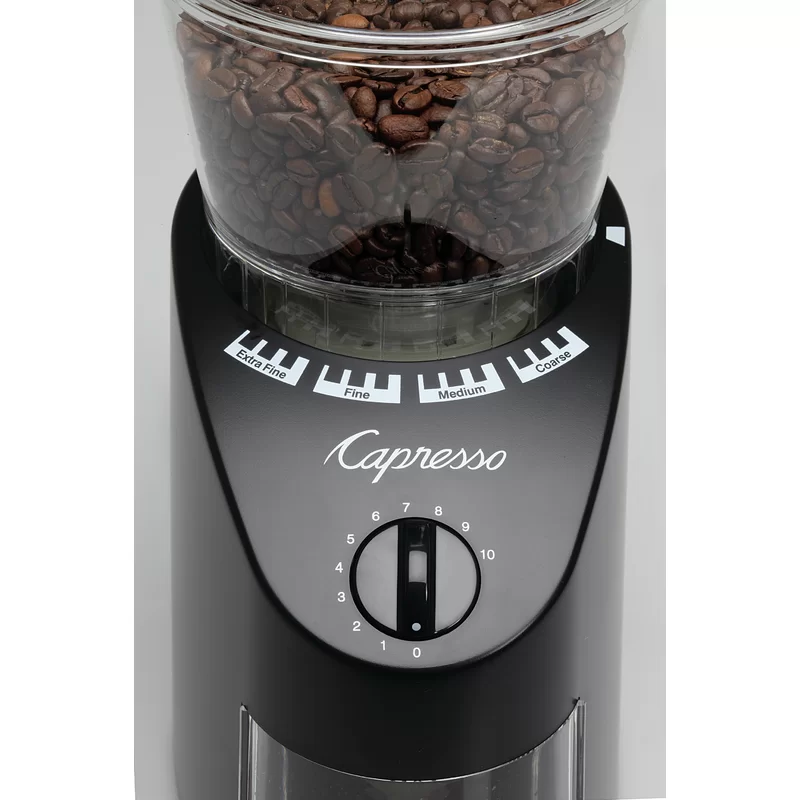 Capresso Infinity Conical Burr Grinder， Black 8.8 oz