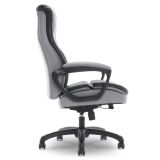 Shaquille O'Neal Amphion Ergonomic Bonded Leather High-Back Executive Chair， Gray