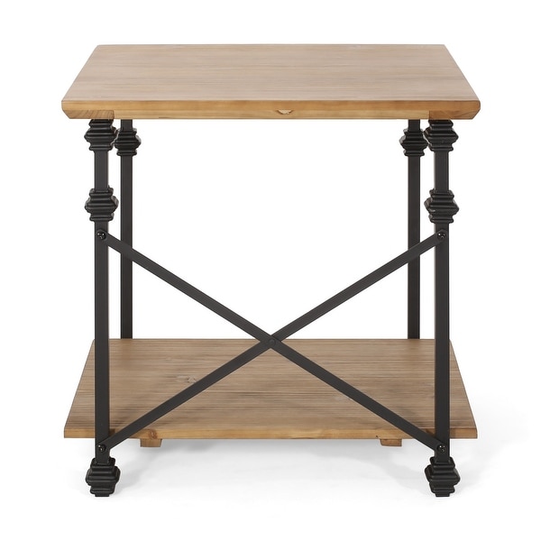 Morell Modern Industrial End Table by Christopher Knight Home - 23.60