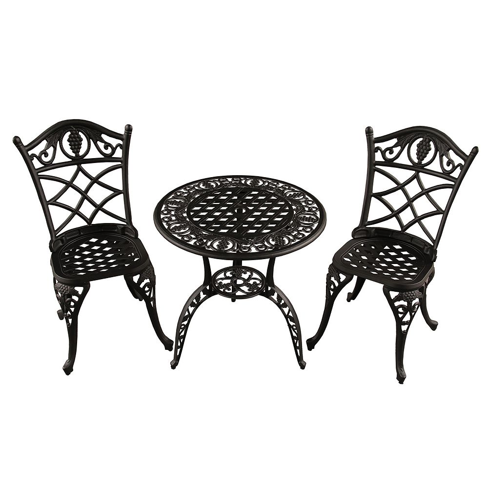 Grape Vineyard Indoor / Outdoor Chair and Bistro Table 3-piece Set