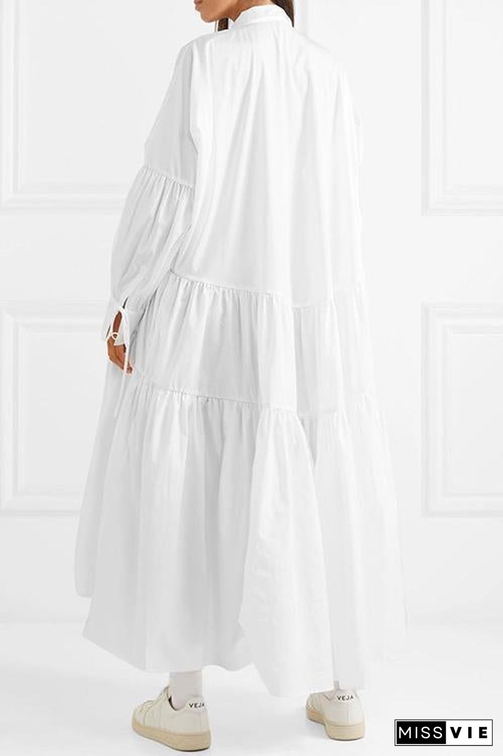 Oversized Ruffled Maxi Dress