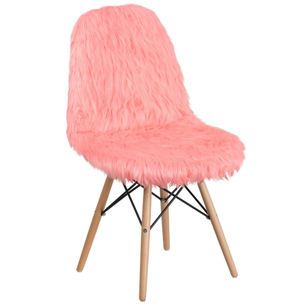 4Pk Shaggy Dog Accent Chair - Dorm Chair