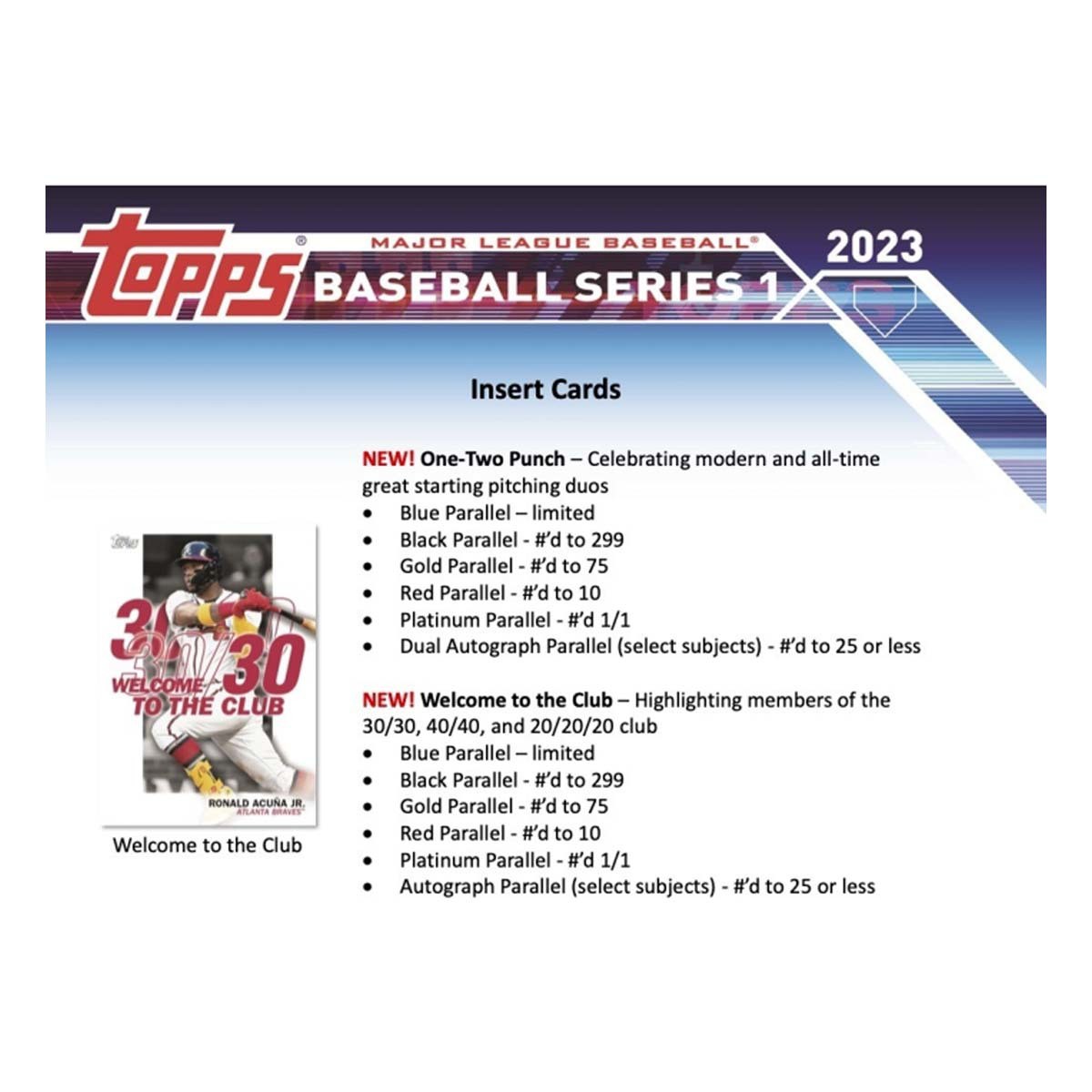 2023 Topps MLB Series 1 Baseball Trading Card Hanger Box