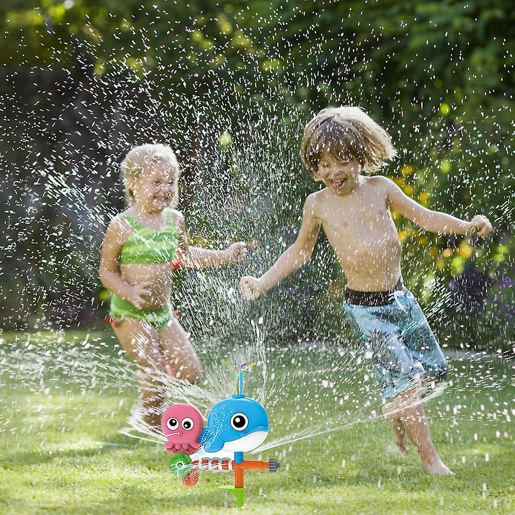 Kids Sprinkler Rotatable Water Sprinkler Toy Sprinklers Outdoor Water Toys For Boys Girls Backyard Summer Activities Green Beetle