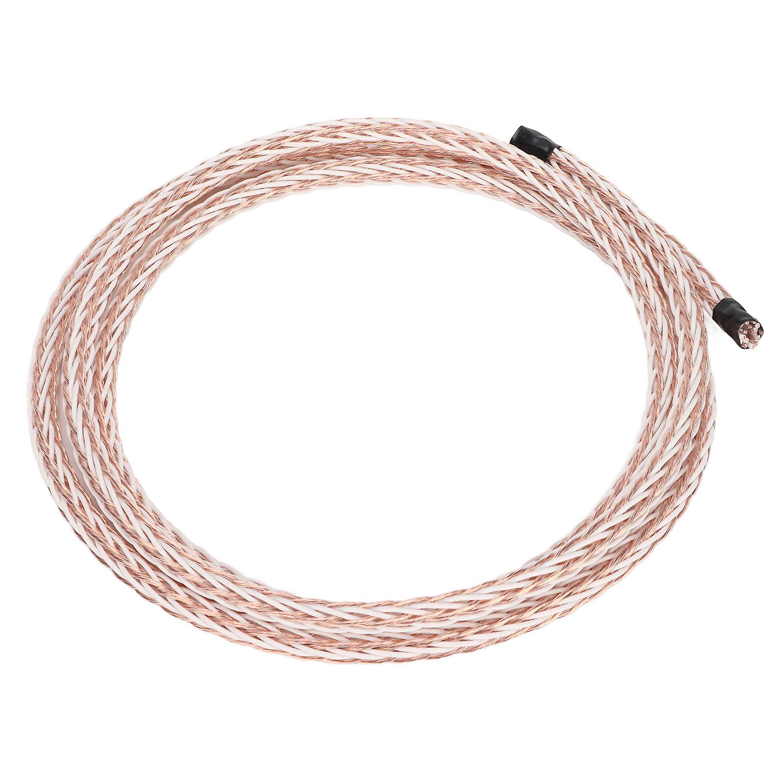 Rca Interconnect Cable Occ Copper 16 Core High Fidelity Speaker Bare Wire For Amplifier Cd 6.5ft