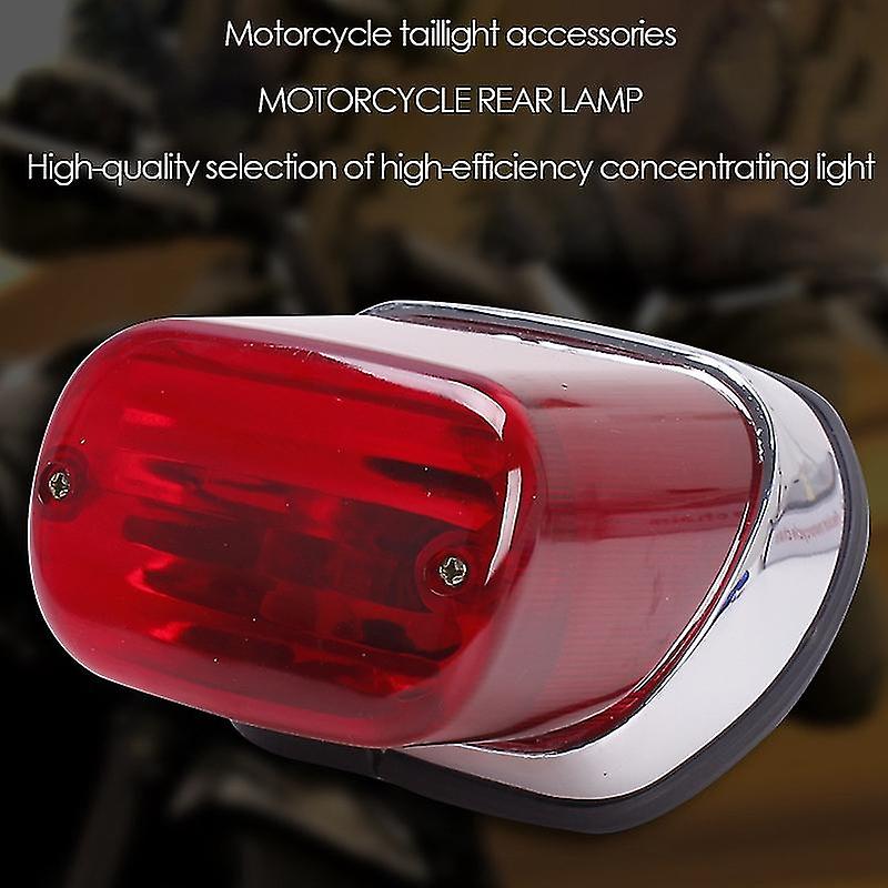 Motorcycle Tail Brake Light Abs Red Motorbike Rear Indicator Stop Lamp For Virago Xv250 Xv400