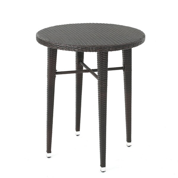 Rattan Round Bar Table