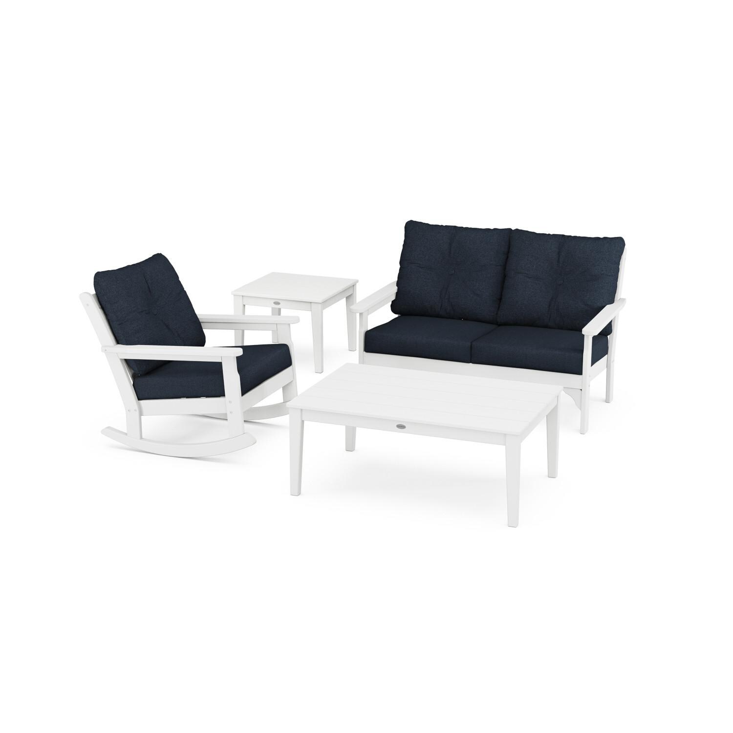 POLYWOOD Vineyard 4-Piece Deep Seating Rocker Set