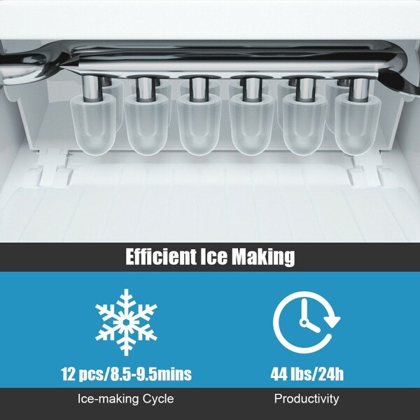 44 lbs Portable Countertop Ice Maker Machine with Scoop - 14.5