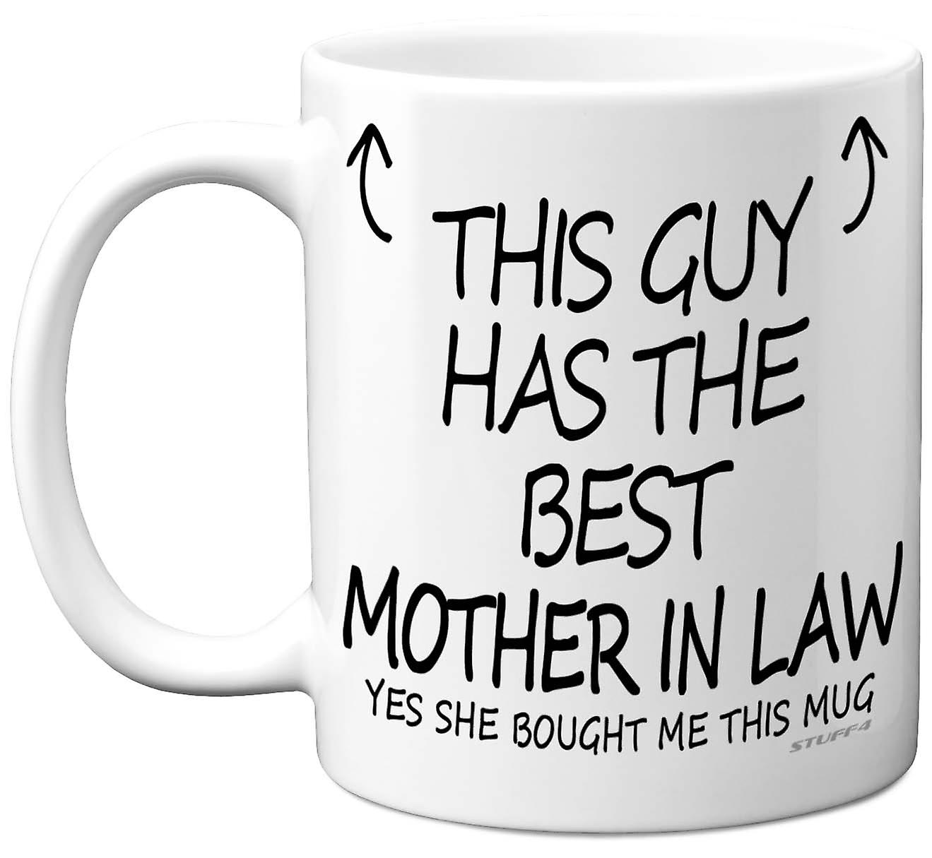 This Guy Has The Best Mother In Law Mug Coffee Mugs Son Gifts Birthday Christmas 11oz Premium Cup