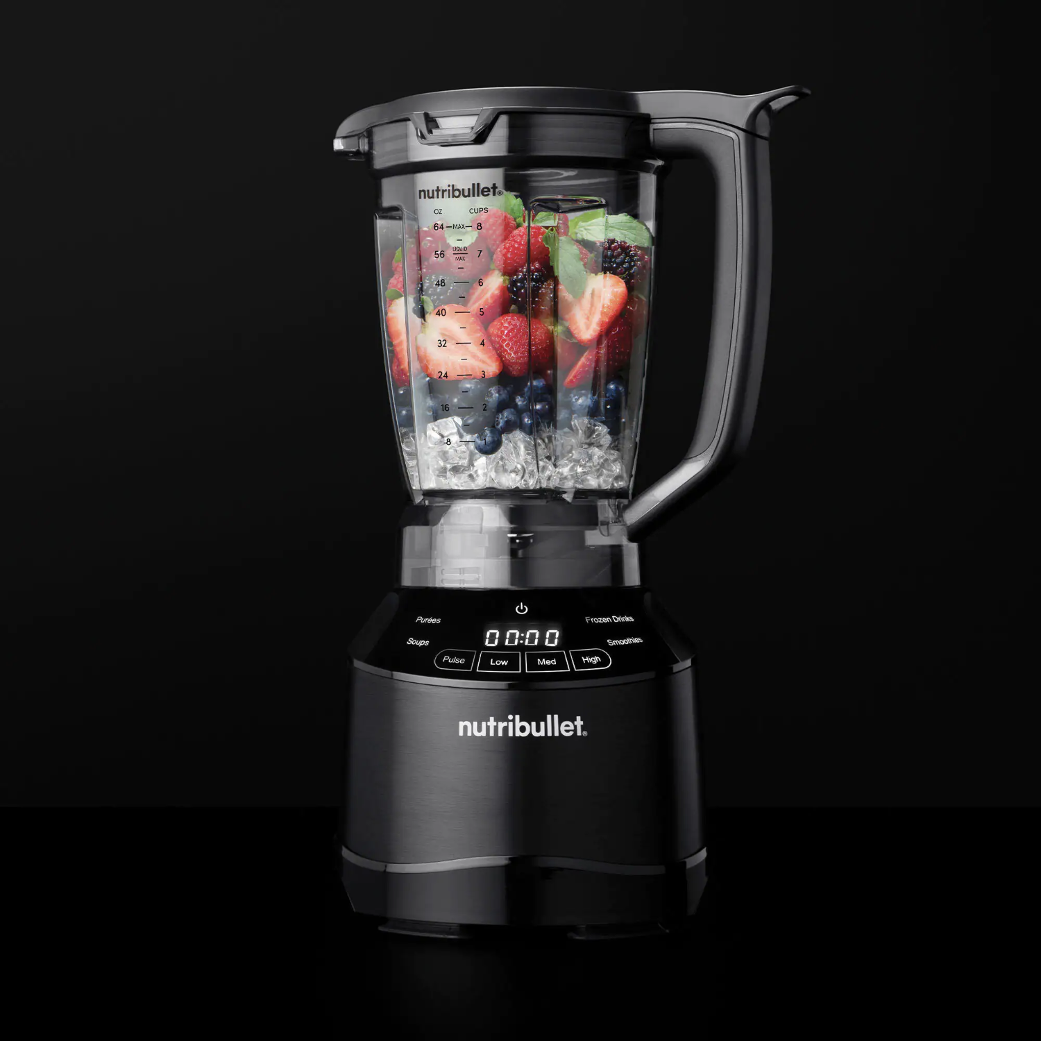 NutriBullet Smart Touch 64 oz. 3-Speed Black Blender with Pulse