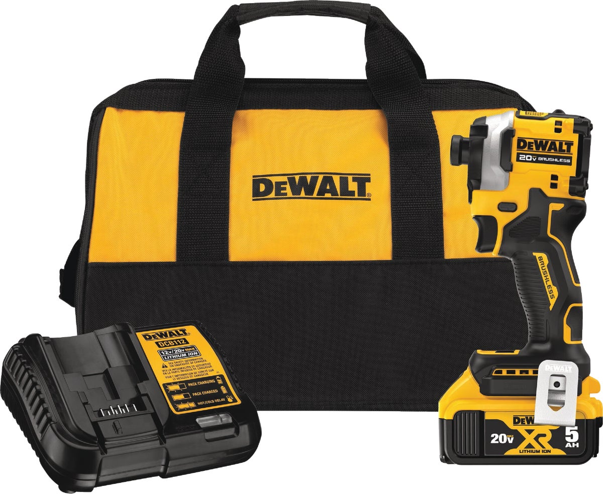 DW ATOMIC 20V MAX Lithium-Ion Brushless Cordless Impact Driver Kit