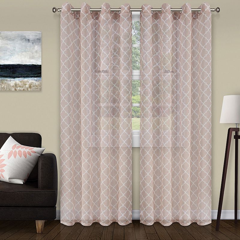 Superior Superior Trellis 2-Pack Insulated Blackout Grommet Window Curtain Panels