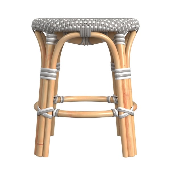 Tobias Rattan Round 18 Accent Stool