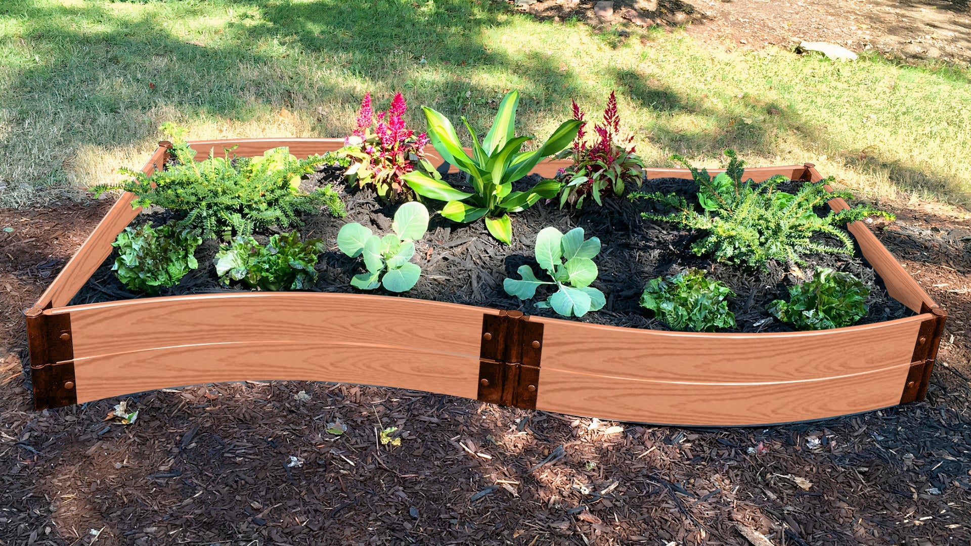 'Wavy Navy' - 4' x 8' Raised Garden Bed