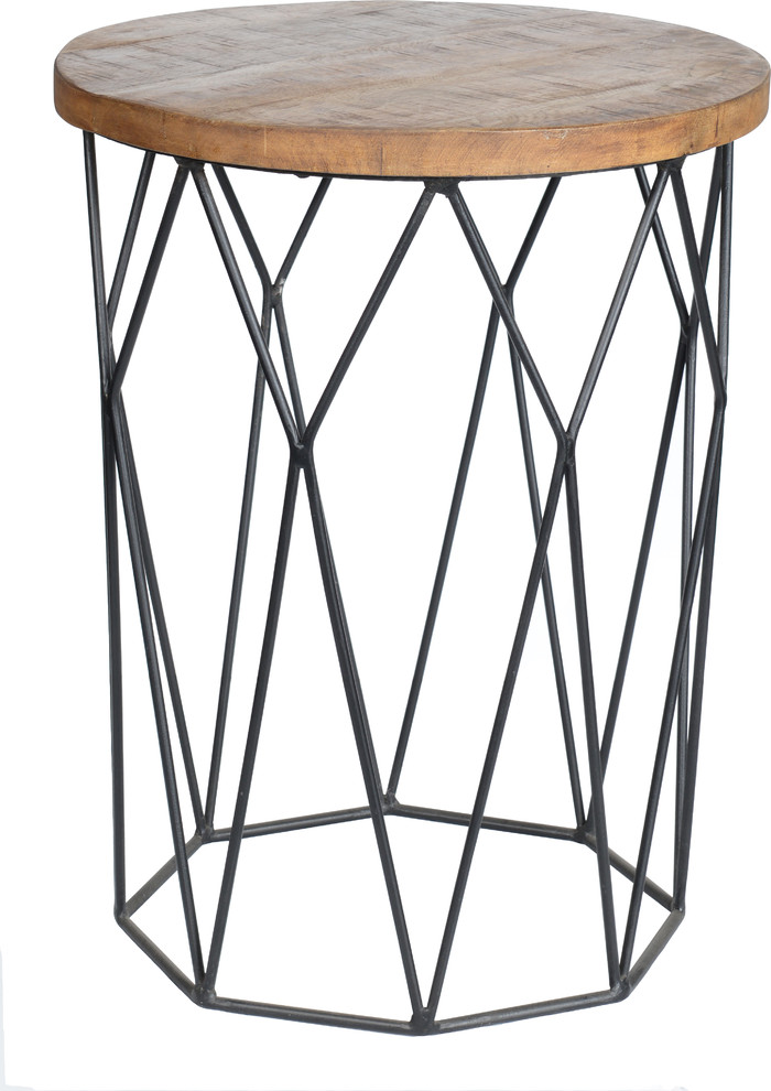 Chester Round End Table by Kosas Home   Industrial   Side Tables And End Tables   by HedgeApple  Houzz