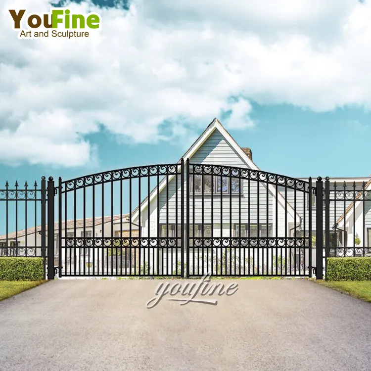 New Fancy Design Wrought Iron Entrance Gate