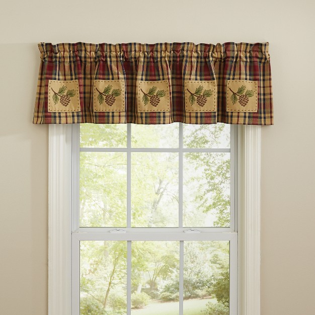 Park Designs South River Lined Patch Valance