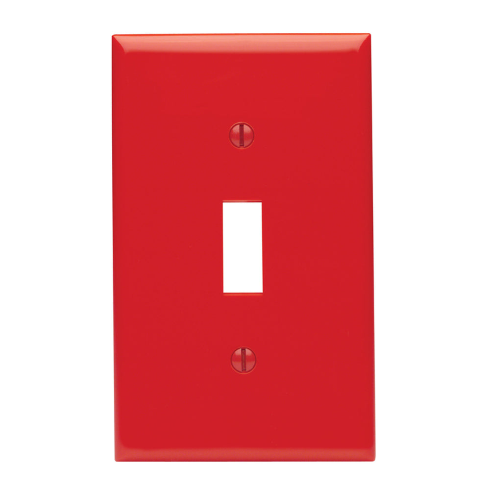 WALLPLATE TOGL 1G RED