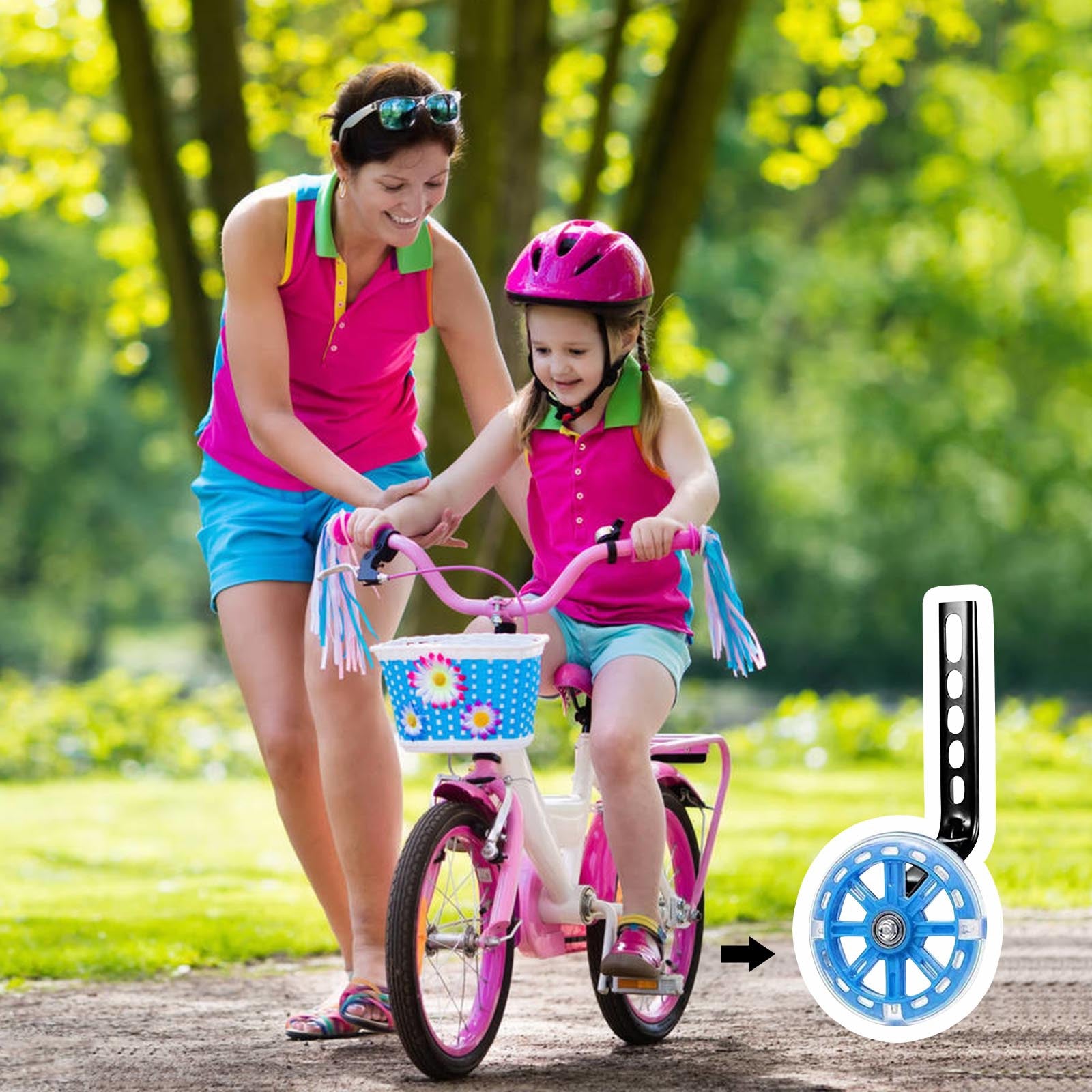 Lovehome Support Wheels For Children， Support Wheels For Child Bike， Support WheelsSuppor