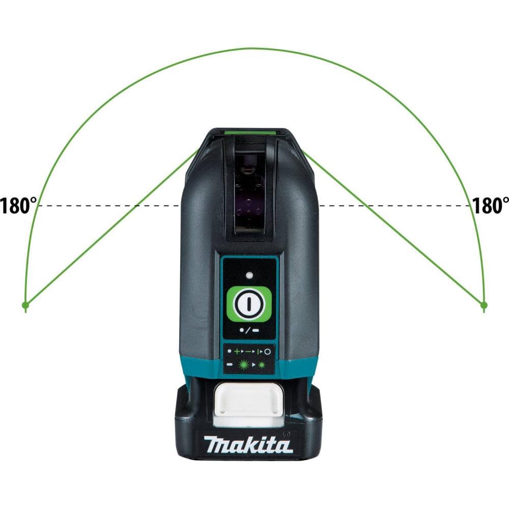 Makita 12V Max CXT Self-Leveling Cross-Line/4-Point Green Beam Laser Kit SK106GDNAX from Makita